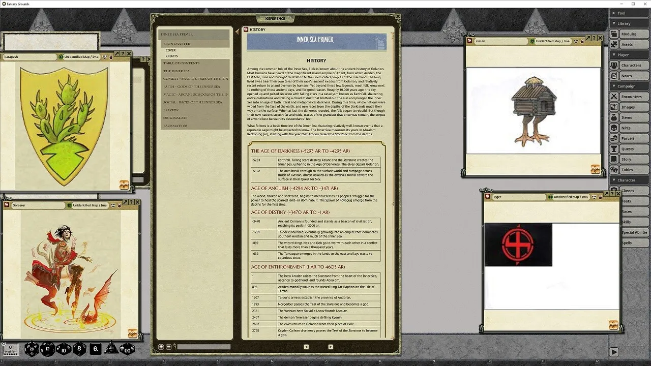 Fantasy Grounds - Pathfinder RPG - Pathfinder Companion: Inner Sea Primer Screenshot 3