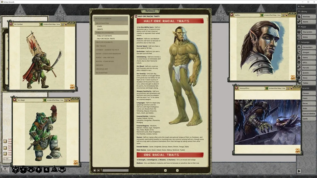 Fantasy Grounds - Pathfinder RPG - Pathfinder Companion: Orcs of Golarion Screenshot 0