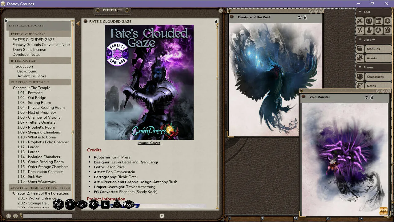 Fantasy Grounds - Fate's Clouded Gaze Screenshot 4