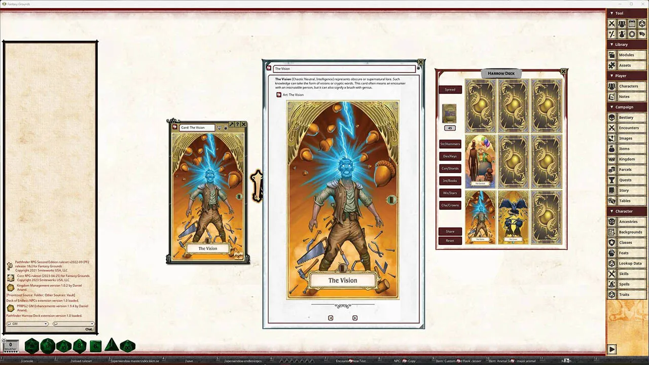 Fantasy Grounds - Pathfinder 2 RPG - Harrow Deck Screenshot 2