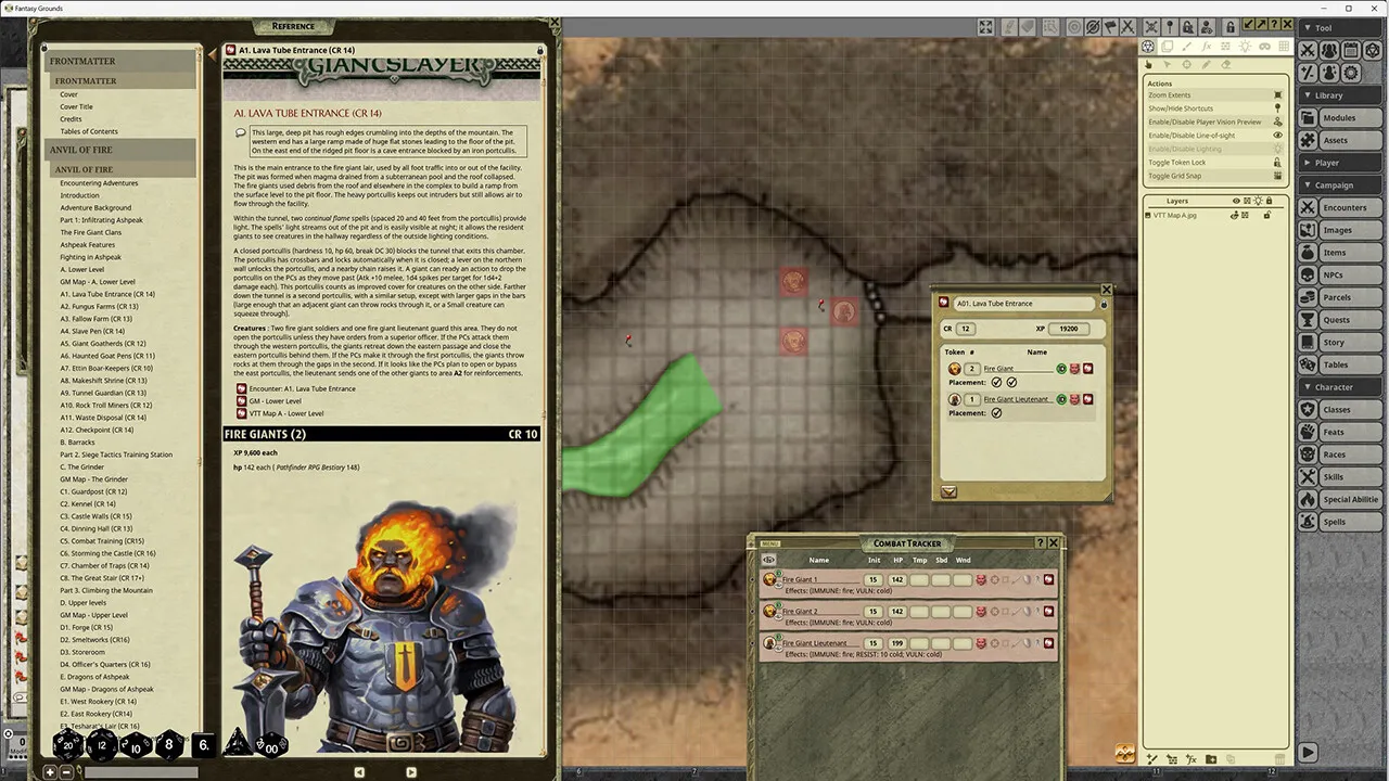 Fantasy Grounds - Pathfinder RPG - Giantslayer AP 5: Anvil of Fire Screenshot 0
