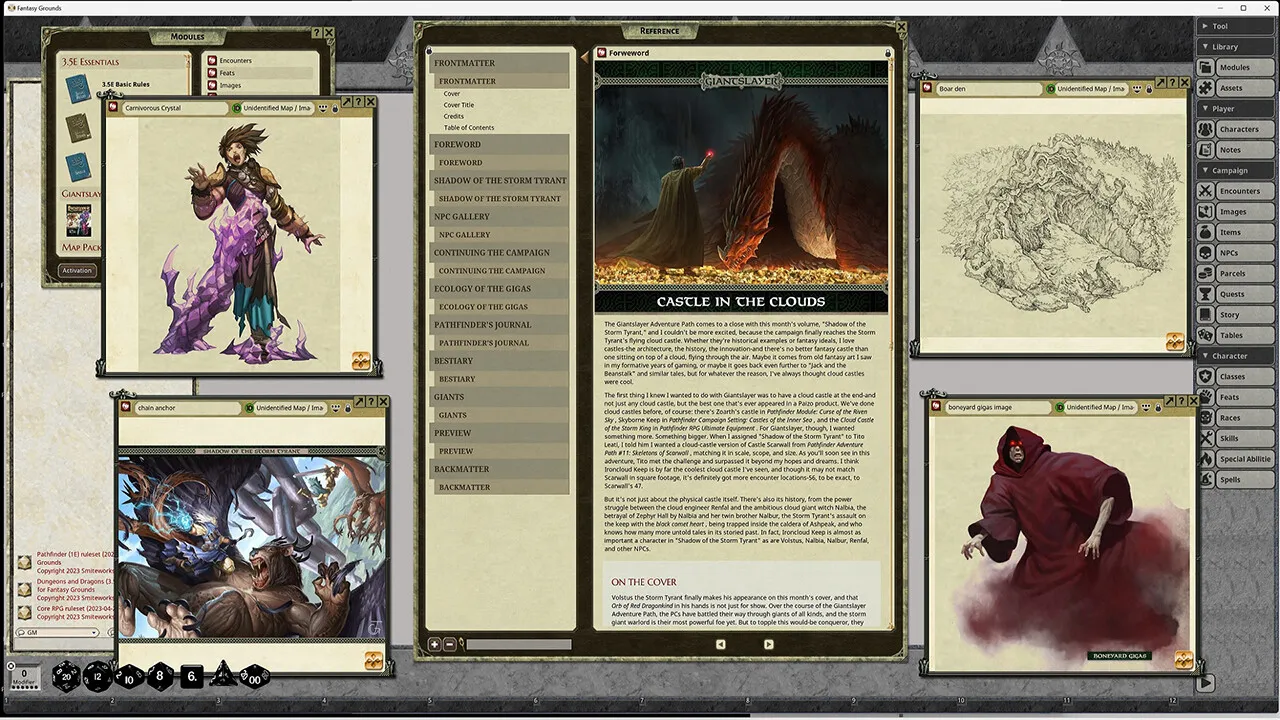 Fantasy Grounds - Pathfinder RPG - Giantslayer AP 6: Shadow of the Storm Tyrant Screenshot 3