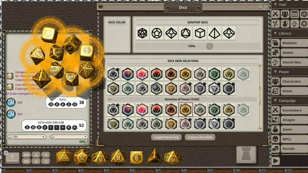 Fantasy Grounds - Annulus of Focus Dice Pack Screenshot 2