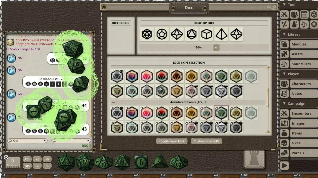 Fantasy Grounds - Annulus of Focus Dice Pack Screenshot 4