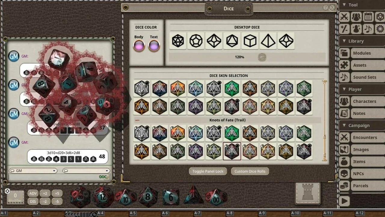 Fantasy Grounds - Knots of Fate Dice Pack Screenshot 2