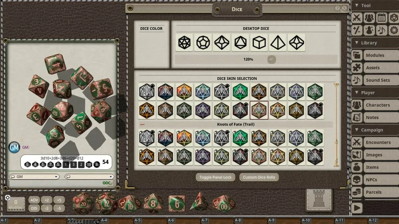 Fantasy Grounds - Knots of Fate Dice Pack Screenshot 1