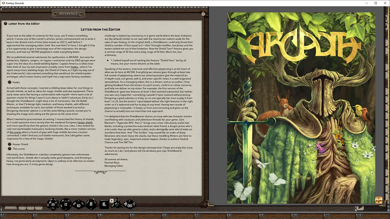 Fantasy Grounds - Arcadia Issue 020 Screenshot 3