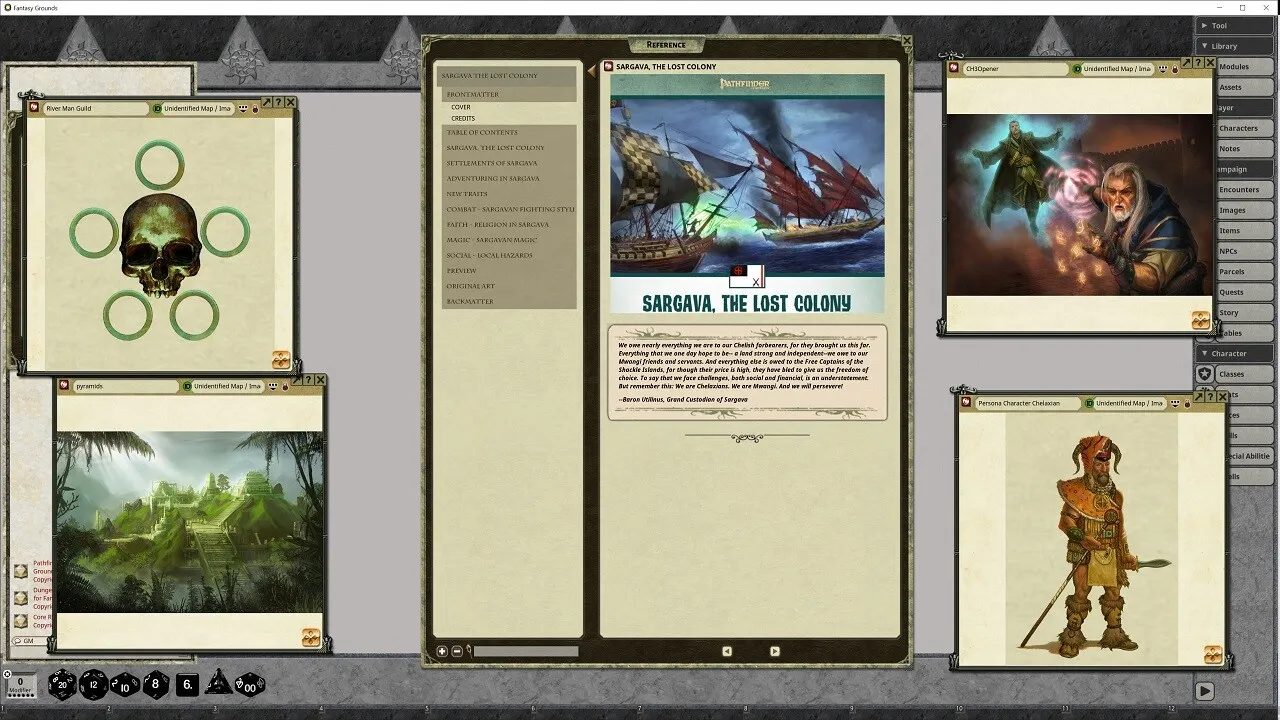 Fantasy Grounds - Pathfinder RPG - Pathfinder Companion: Sargava the Lost Colony Screenshot 0