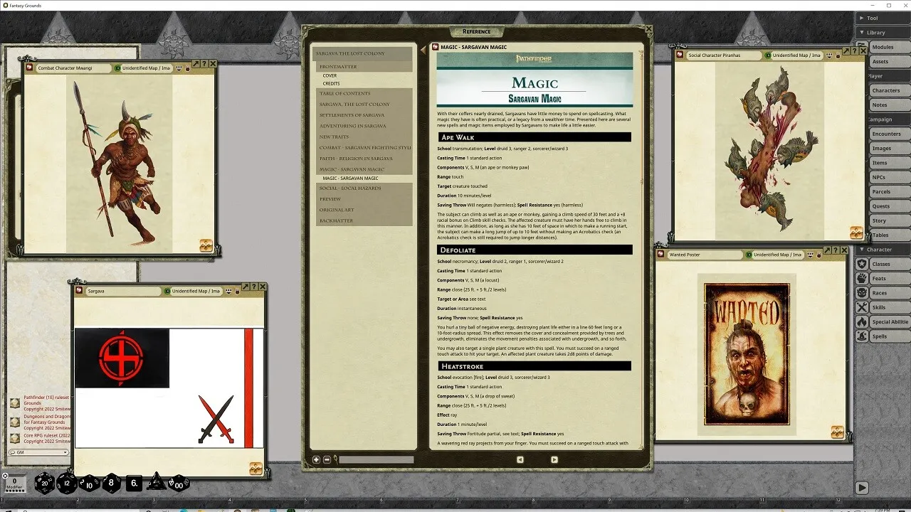 Fantasy Grounds - Pathfinder RPG - Pathfinder Companion: Sargava the Lost Colony Screenshot 3