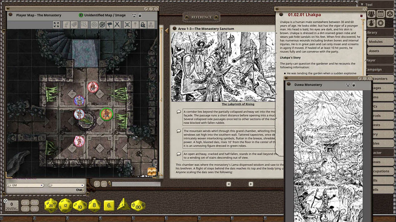 Fantasy Grounds - Dungeon Crawl Classics #98: Imprisoned in the God-Skull Screenshot 4