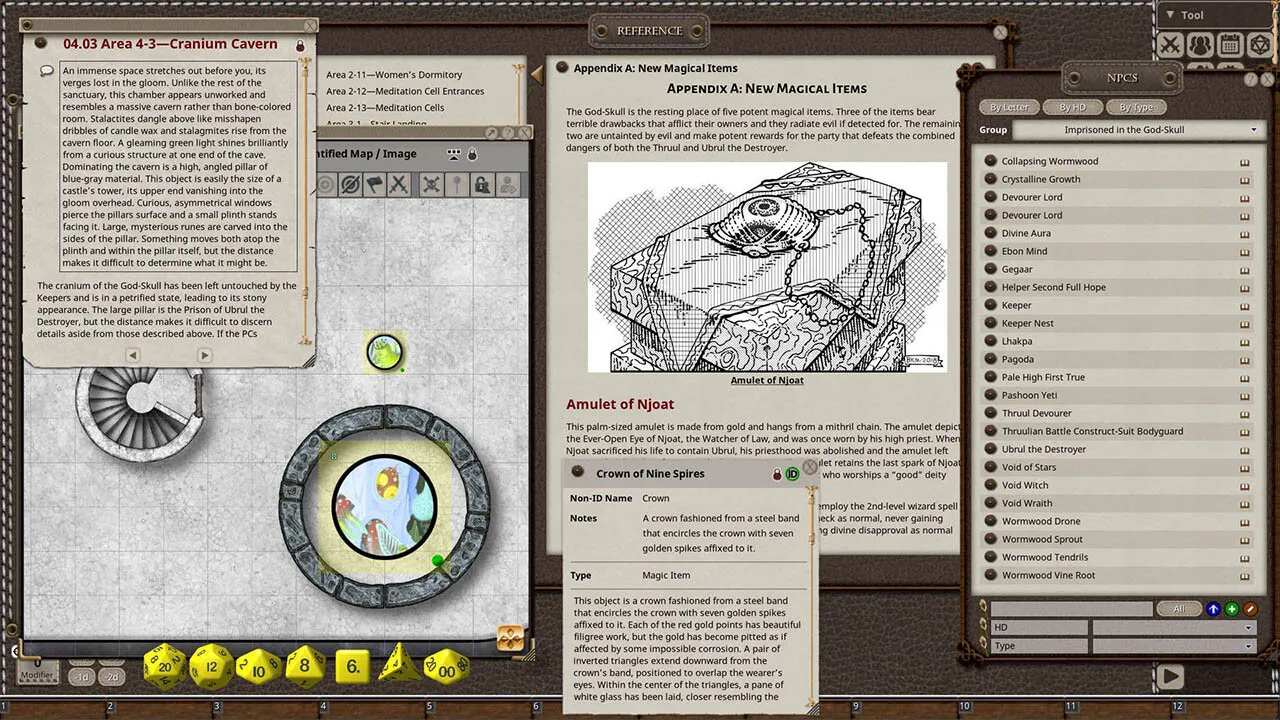 Fantasy Grounds - Dungeon Crawl Classics #98: Imprisoned in the God-Skull Screenshot 1