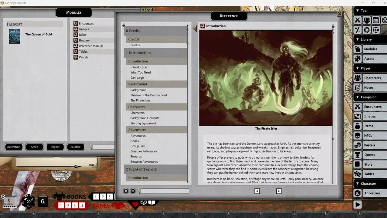 Fantasy Grounds - Shadow of the Demon Lord The Queen Of Gold Screenshot 5