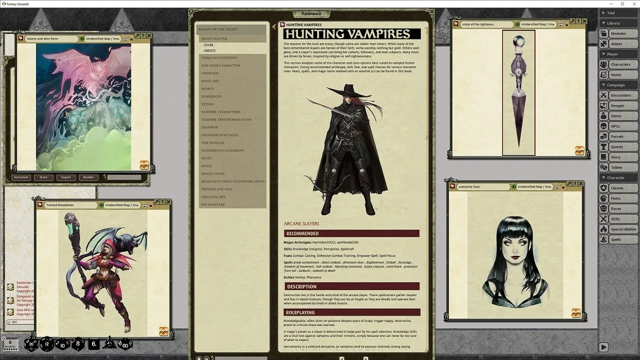 Fantasy Grounds - Pathfinder RPG - Pathfinder Player Companion: Blood of the Night Screenshot 3