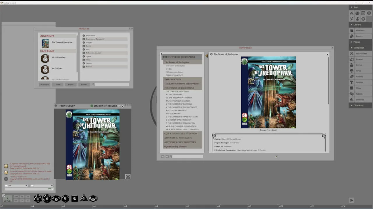 Fantasy Grounds - The Tower of Jhedophar Screenshot 2