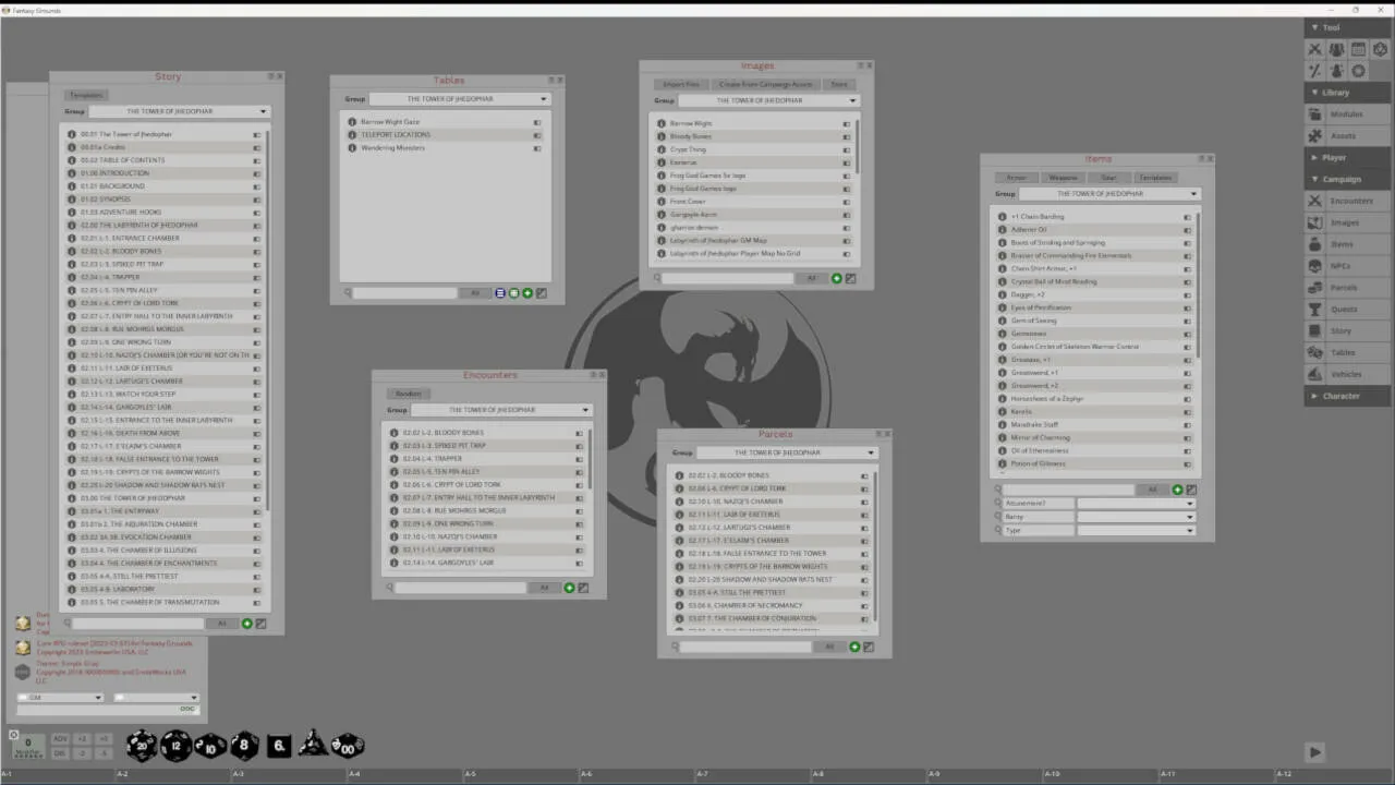 Fantasy Grounds - The Tower of Jhedophar Screenshot 1