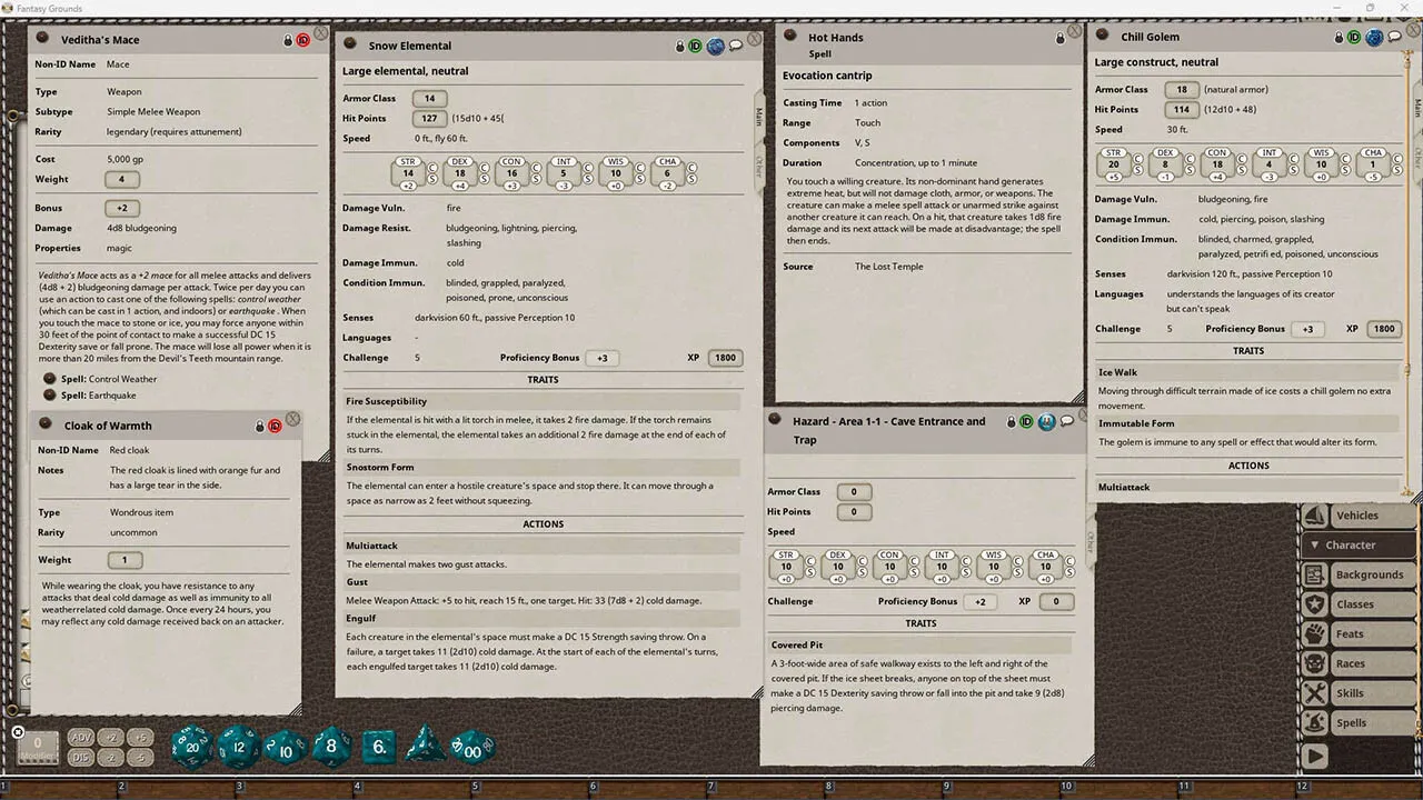 Fantasy Grounds - Fifth Edition Fantasy #9: The Fallen Temple Screenshot 1