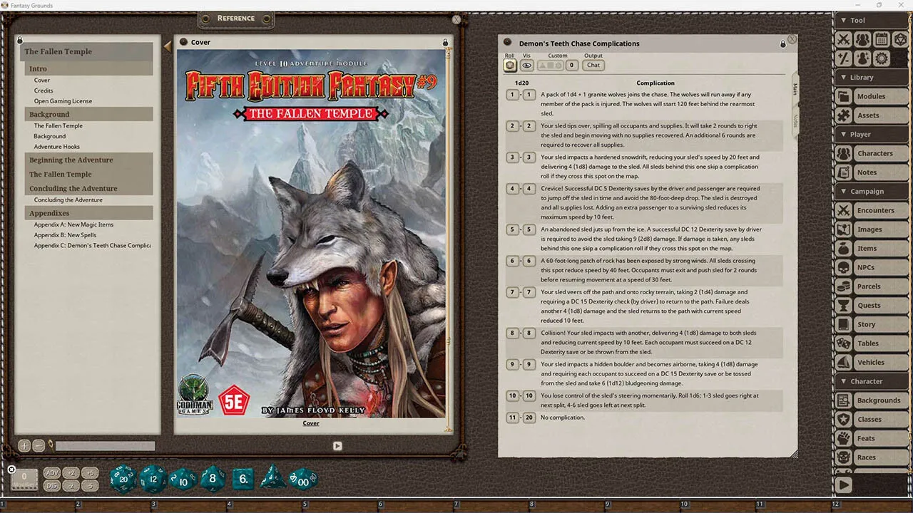 Fantasy Grounds - Fifth Edition Fantasy #9: The Fallen Temple Screenshot 3