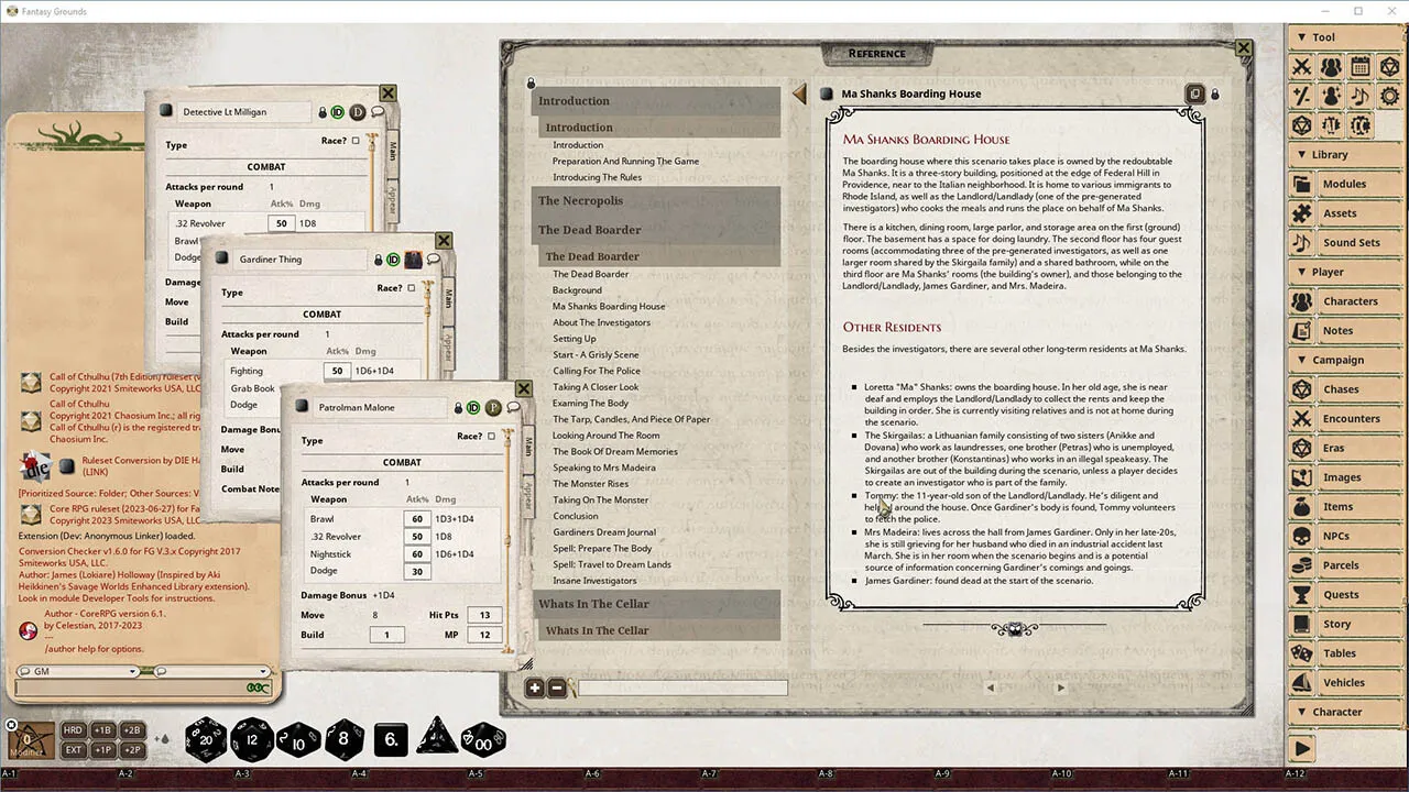 Fantasy Grounds - Gateways to Terror Screenshot 3