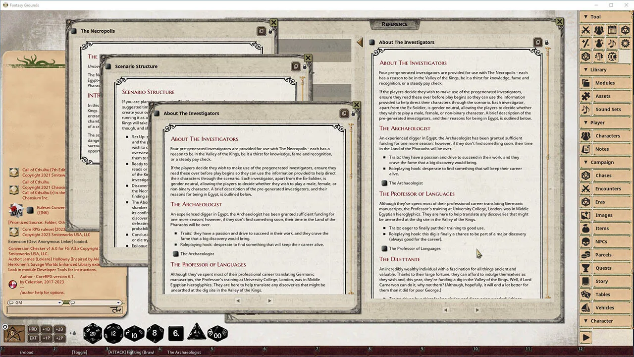 Fantasy Grounds - Gateways to Terror Screenshot 0