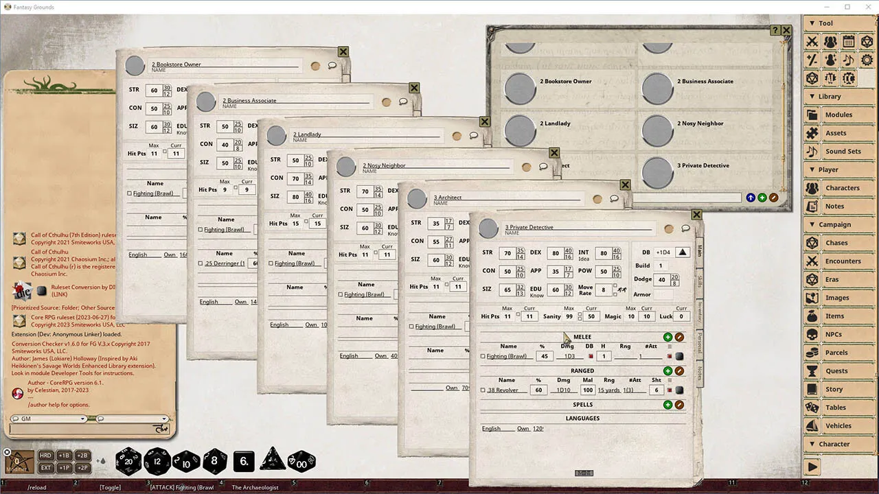 Fantasy Grounds - Gateways to Terror Screenshot 1