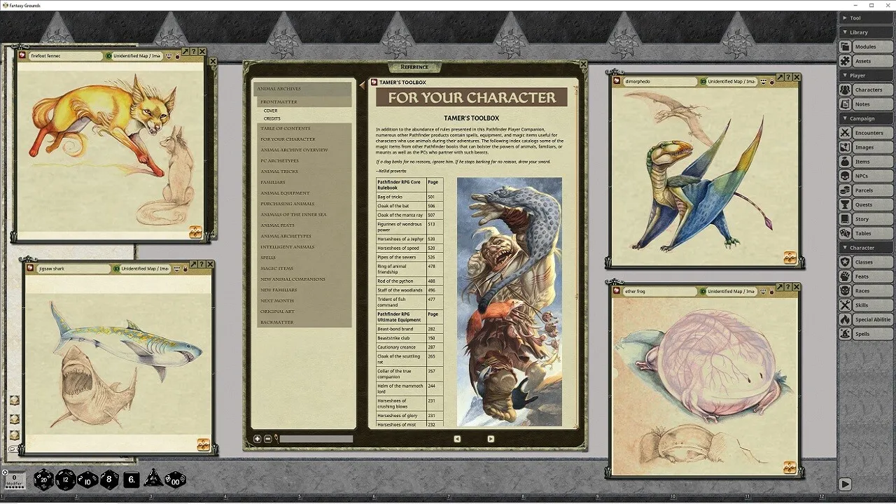 Fantasy Grounds - Pathfinder RPG - Pathfinder Companion: Animal Archive Screenshot 2