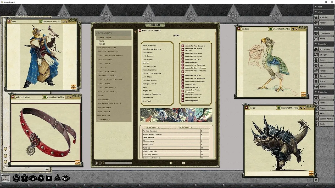 Fantasy Grounds - Pathfinder RPG - Pathfinder Companion: Animal Archive Screenshot 1