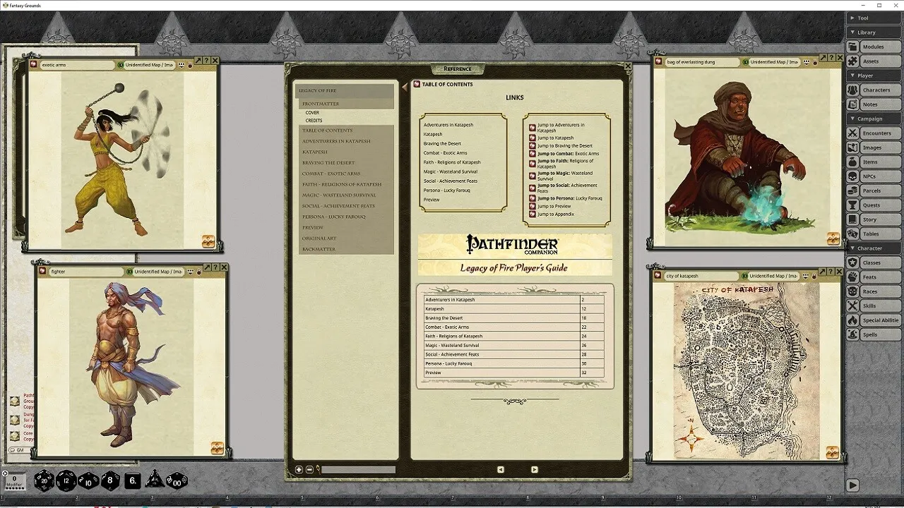 Fantasy Grounds - Pathfinder RPG - Pathfinder Companion Legacy of Fire Players Guide Screenshot 2