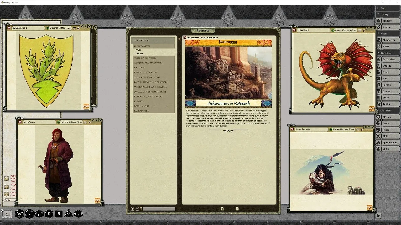 Fantasy Grounds - Pathfinder RPG - Pathfinder Companion Legacy of Fire Players Guide Screenshot 0