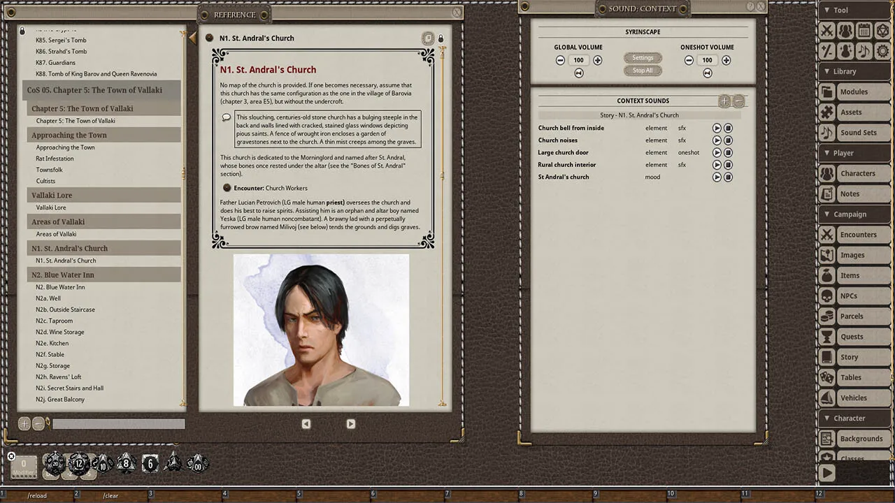 Fantasy Grounds - D&D Curse of Strahd - Syrinscape Sound Link Pack Screenshot 1