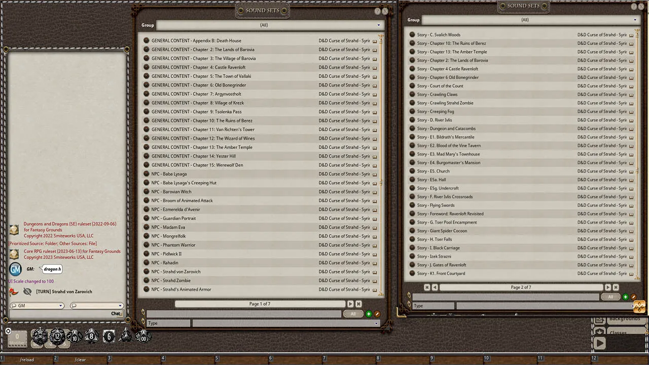 Fantasy Grounds - D&D Curse of Strahd - Syrinscape Sound Link Pack Screenshot 4