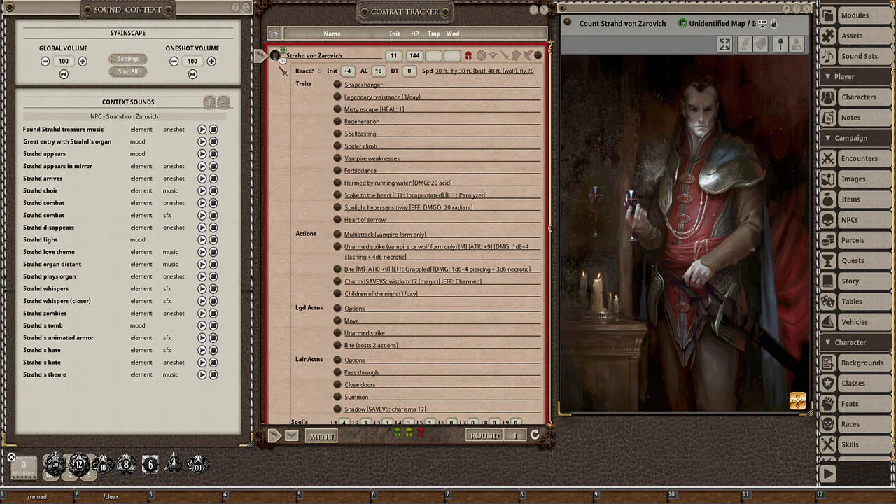 Fantasy Grounds - D&D Curse of Strahd - Syrinscape Sound Link Pack Screenshot 2