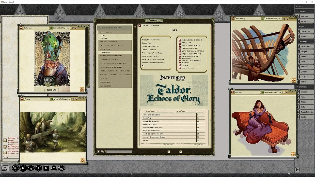 Fantasy Grounds - Pathfinder RPG - Pathfinder Companion Taldor Echoes of Glory Screenshot 2