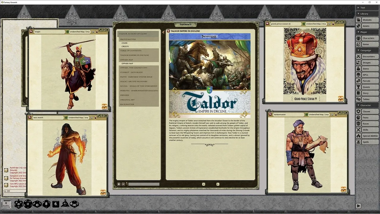 Fantasy Grounds - Pathfinder RPG - Pathfinder Companion Taldor Echoes of Glory Screenshot 1