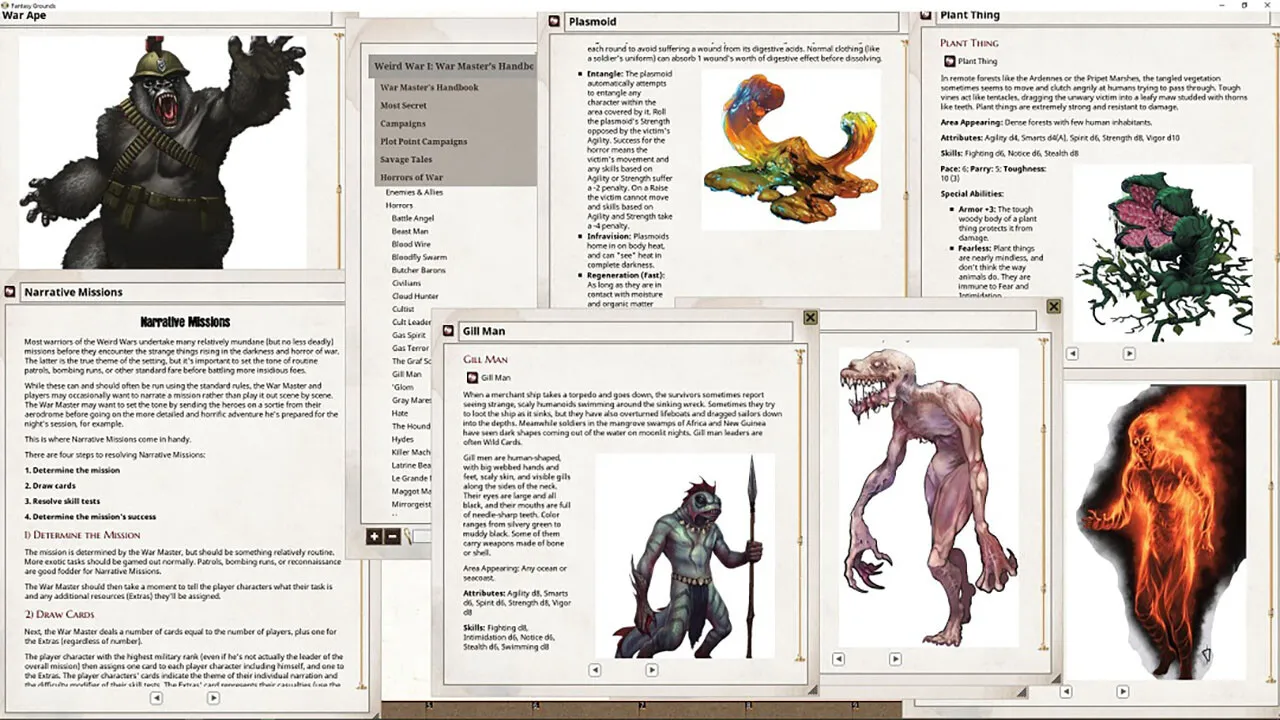 Fantasy Grounds - Weird War I: War Master's Handbook Screenshot 3