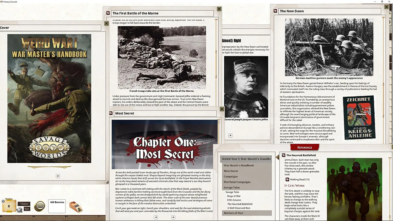Fantasy Grounds - Weird War I: War Master's Handbook Screenshot 4