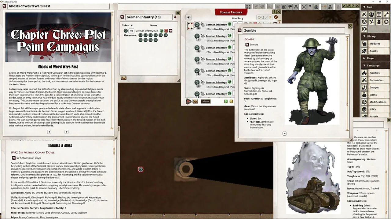 Fantasy Grounds - Weird War I: War Master's Handbook Screenshot 0