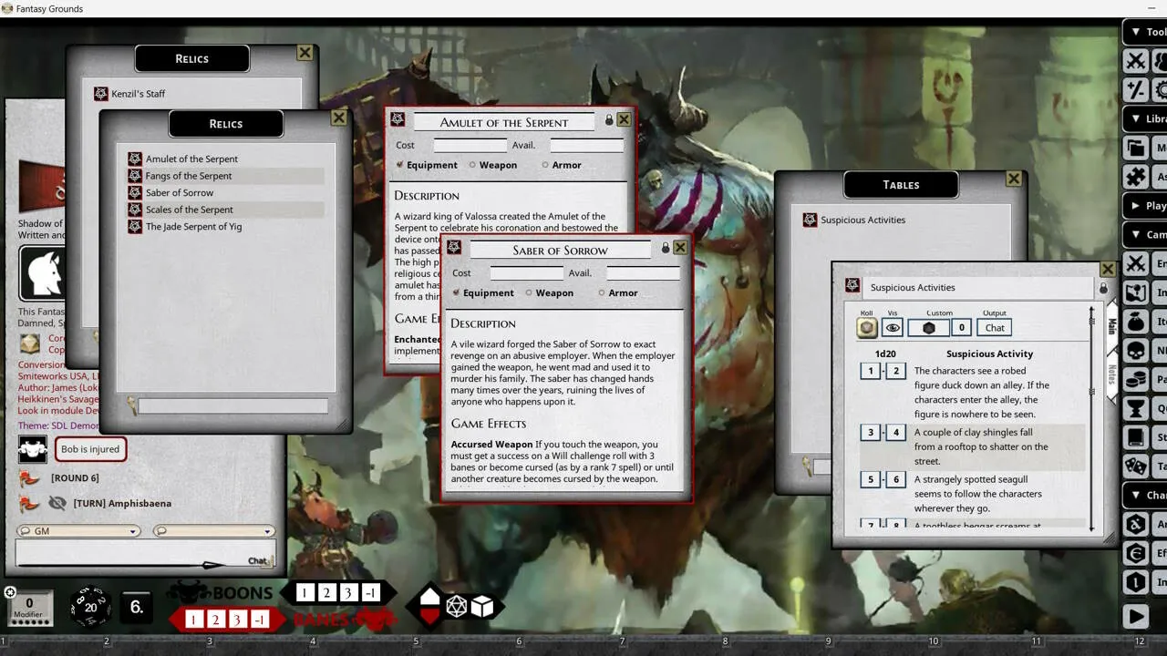 Fantasy Grounds - Shadow of the Demon Lord Freeport Trilogy Screenshot 4