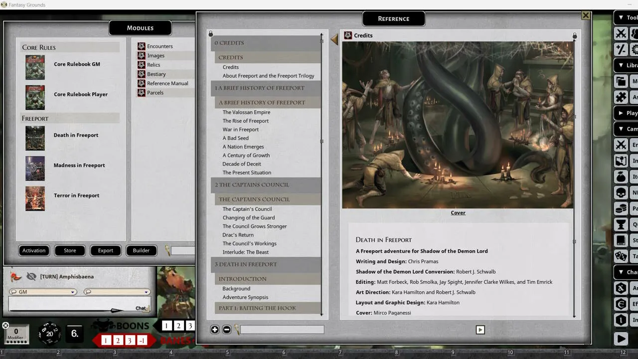 Fantasy Grounds - Shadow of the Demon Lord Freeport Trilogy Screenshot 1