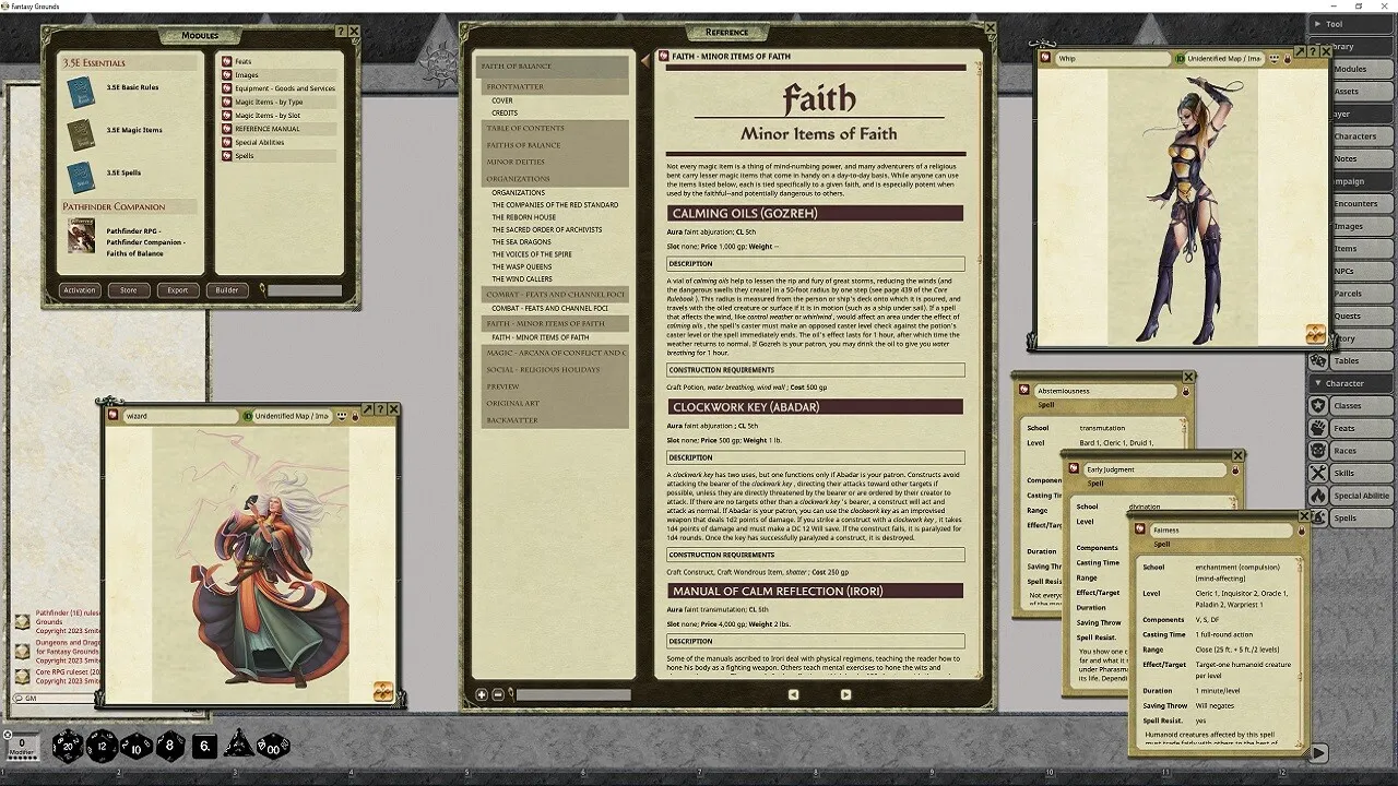 Fantasy Grounds - Pathfinder RPG - Pathfinder Companion: Faiths of Balance Screenshot 4