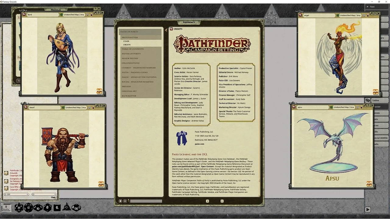Fantasy Grounds - Pathfinder RPG - Pathfinder Companion: Faiths of Purity Screenshot 2
