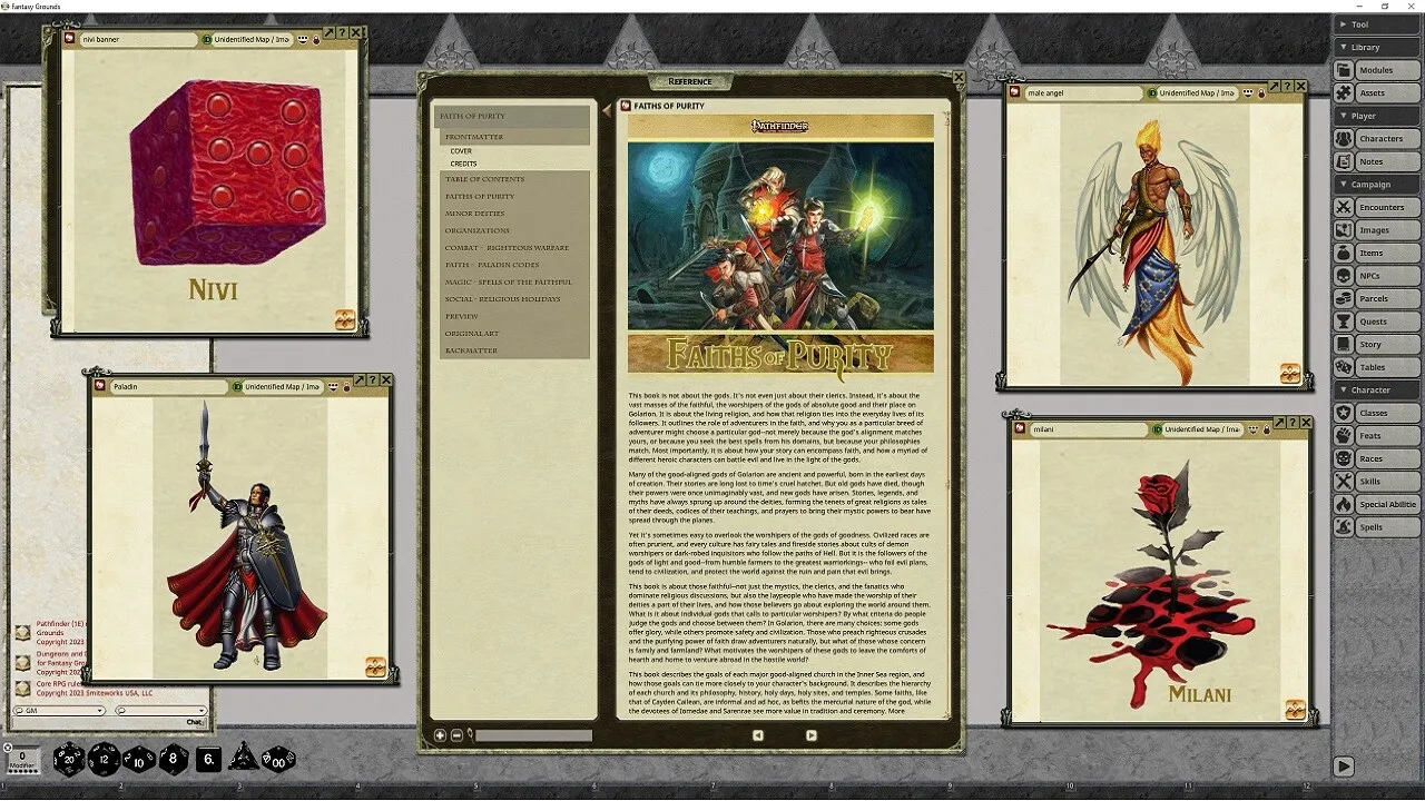 Fantasy Grounds - Pathfinder RPG - Pathfinder Companion: Faiths of Purity Screenshot 0
