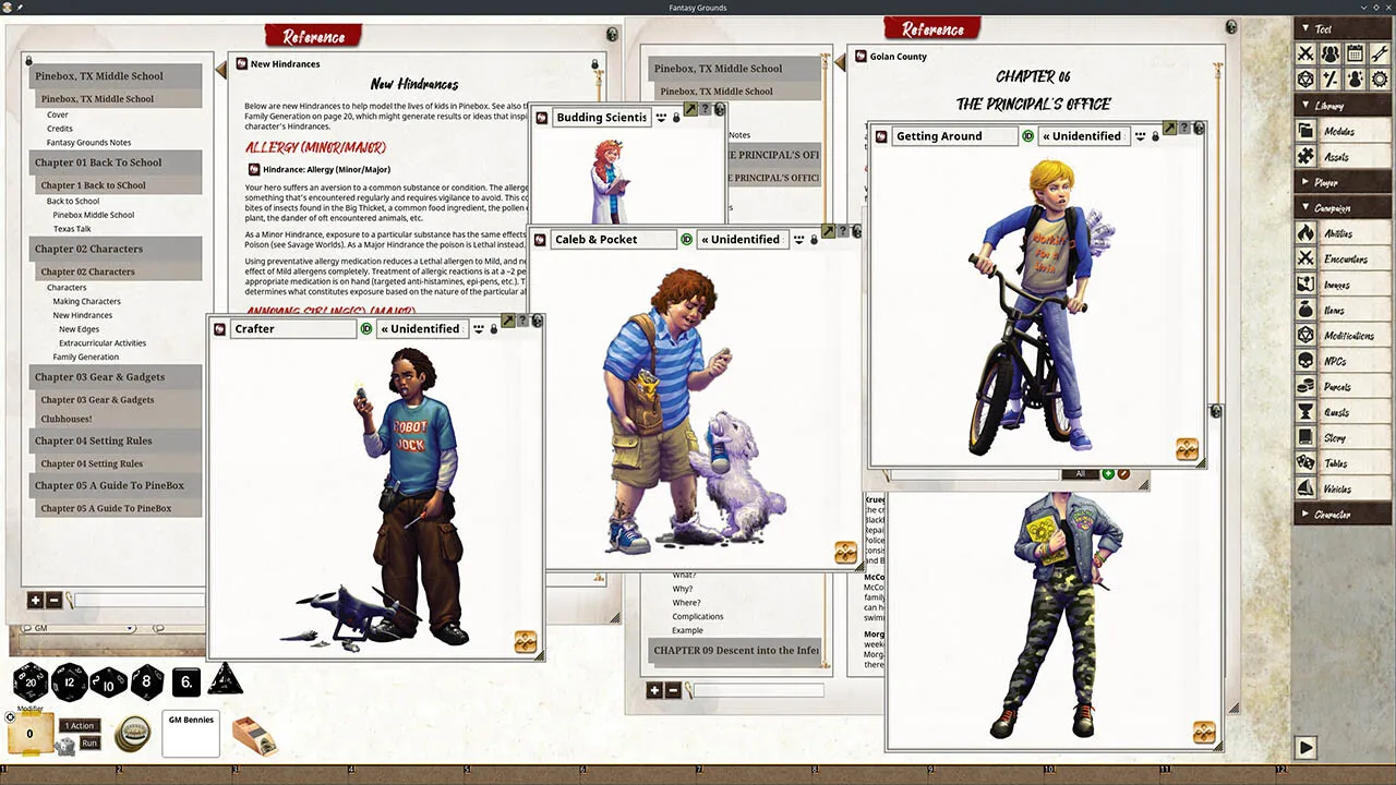 Fantasy Grounds - Pinebox Middle School Screenshot 3