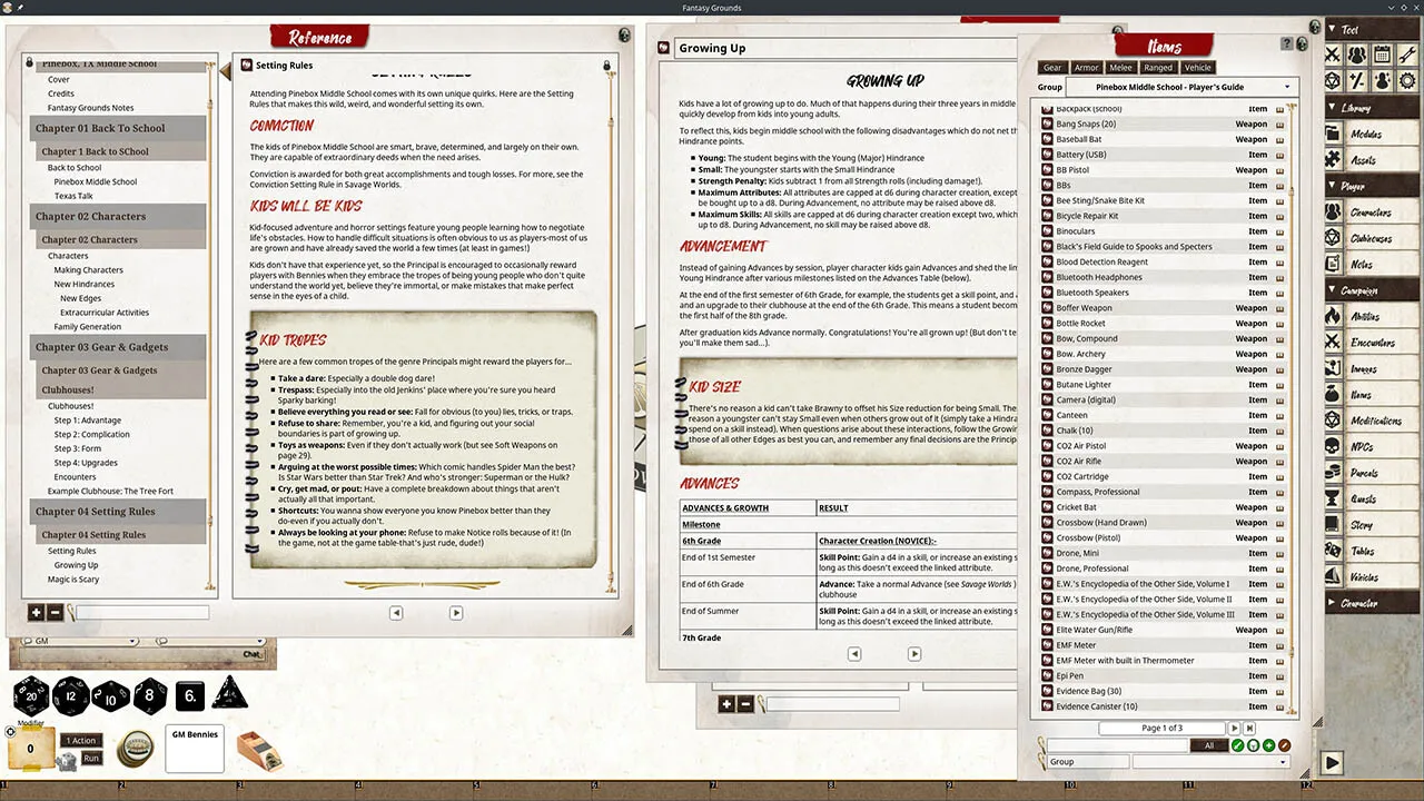 Fantasy Grounds - Pinebox Middle School Screenshot 0