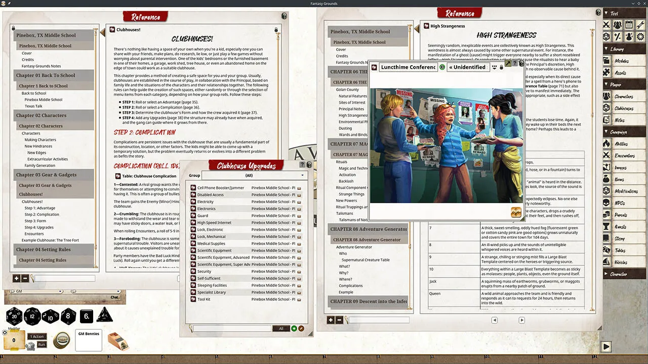 Fantasy Grounds - Pinebox Middle School Screenshot 2