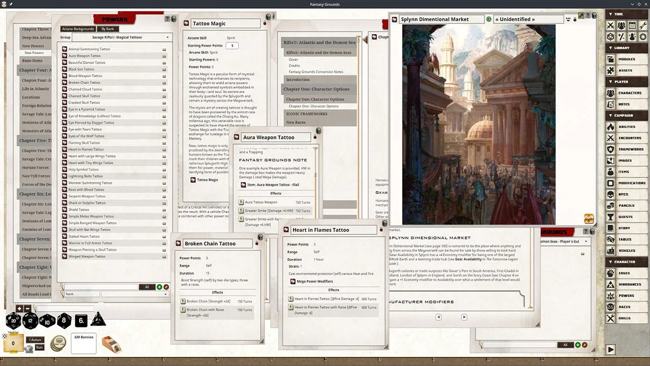 Fantasy Grounds - Rifts(R) for Savage Worlds: Atlantis and the Demon Seas Sourcebook Screenshot 2