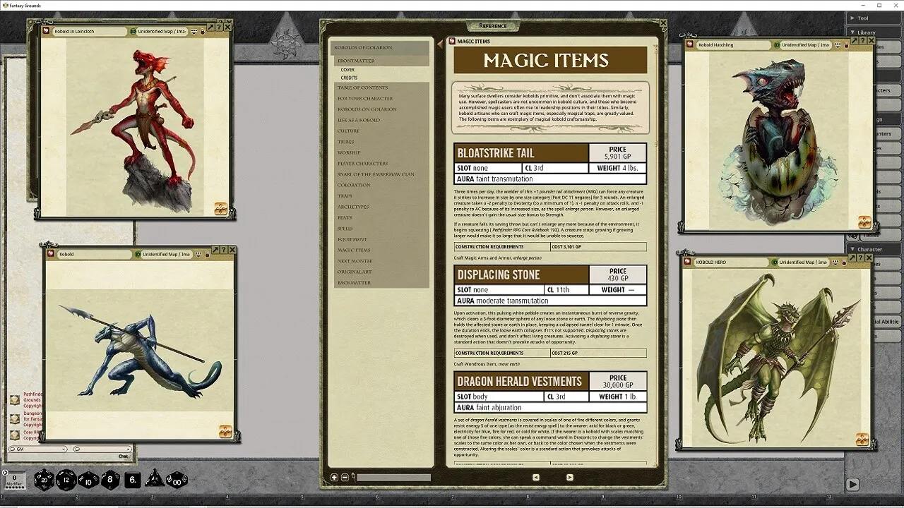 Fantasy Grounds - Pathfinder RPG - Pathfinder Companion: Kobolds of Golarion Screenshot 4