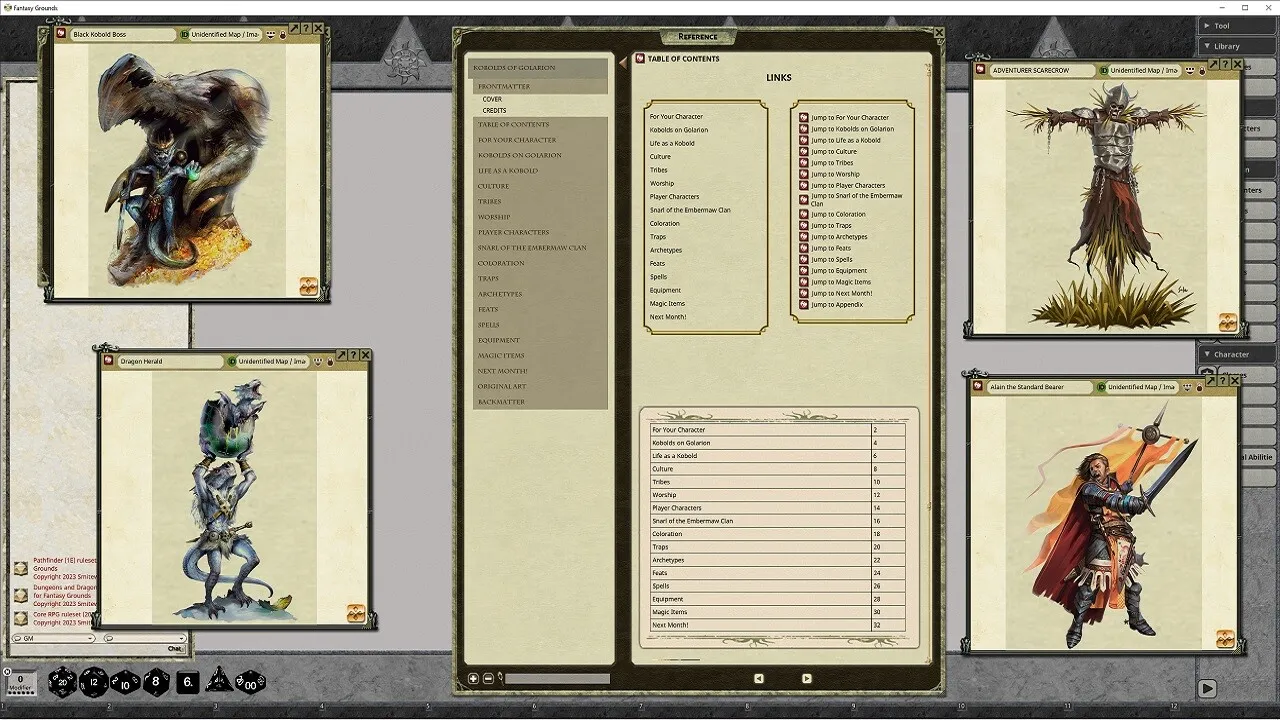 Fantasy Grounds - Pathfinder RPG - Pathfinder Companion: Kobolds of Golarion Screenshot 0