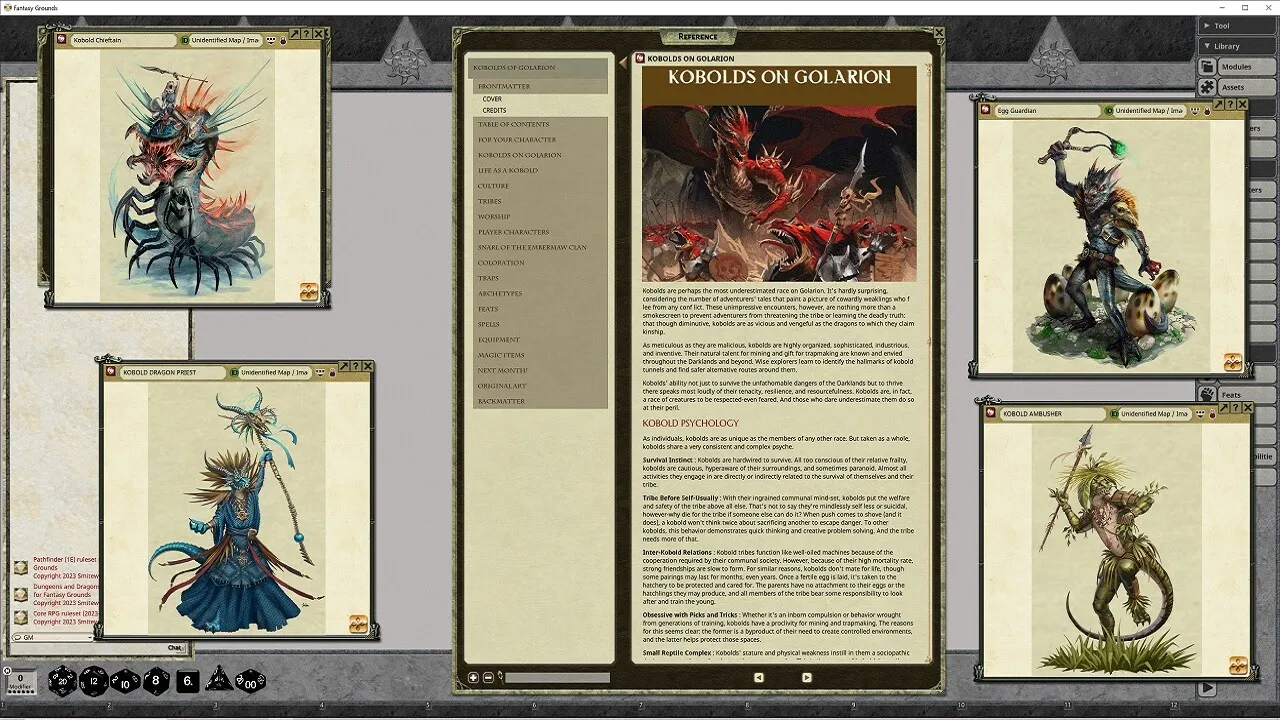 Fantasy Grounds - Pathfinder RPG - Pathfinder Companion: Kobolds of Golarion Screenshot 2