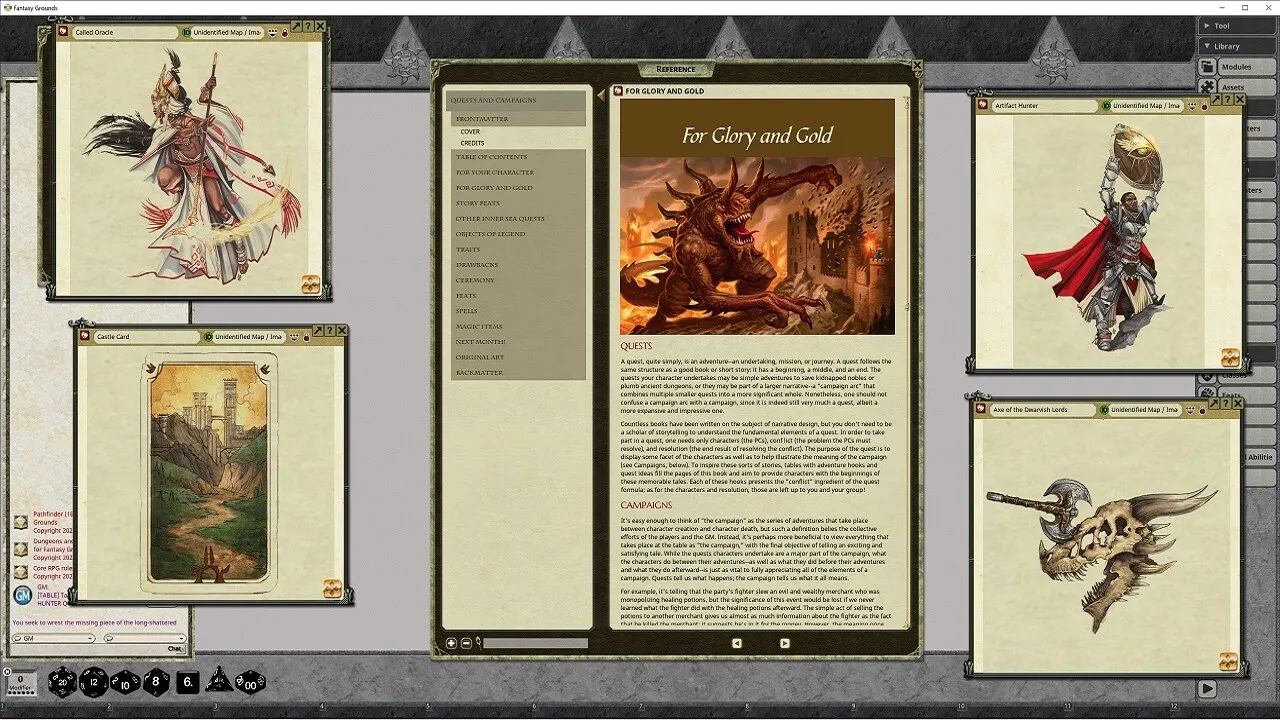 Fantasy Grounds - Pathfinder RPG - Pathfinder Companion: Quests and Campaigns Screenshot 3