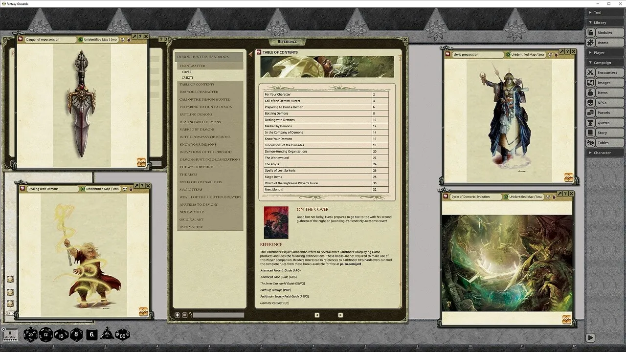 Fantasy Grounds - Pathfinder RPG - Pathfinder Companion: Demon Hunter's Handbook Screenshot 2